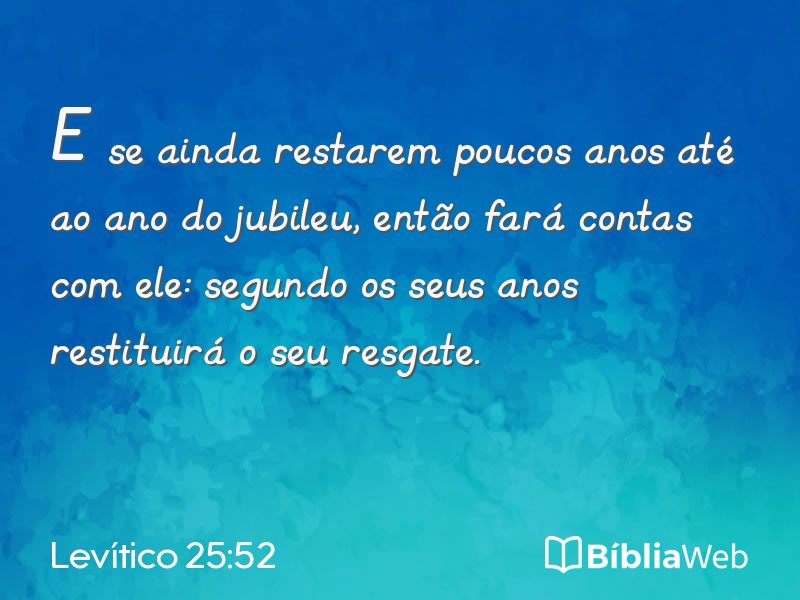 Levítico 25:52 em imagem para compartilhar