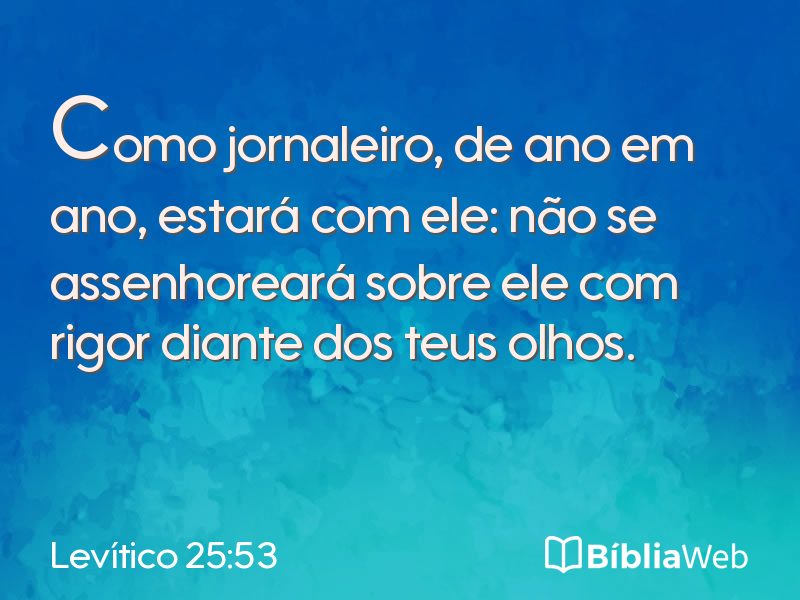 Levítico 25:53 em imagem para compartilhar