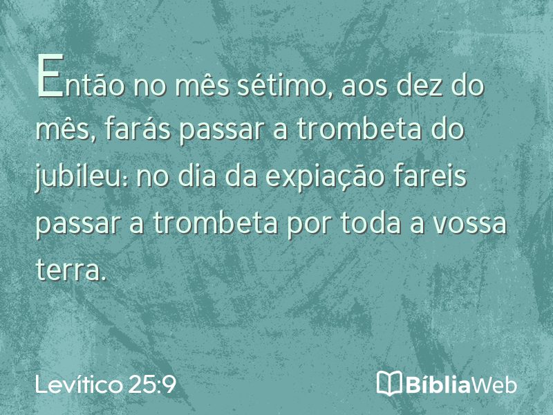 Levítico 25:9 em imagem para compartilhar