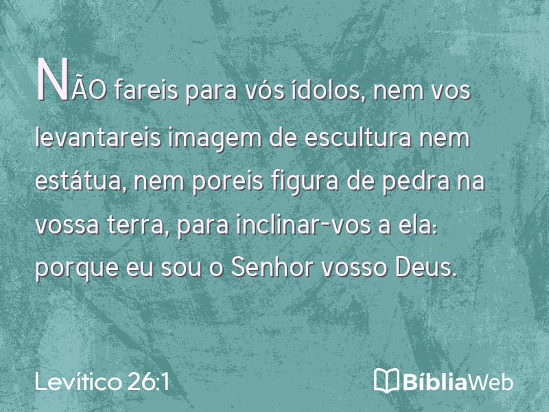 Levítico 26:1 em imagem para compartilhar