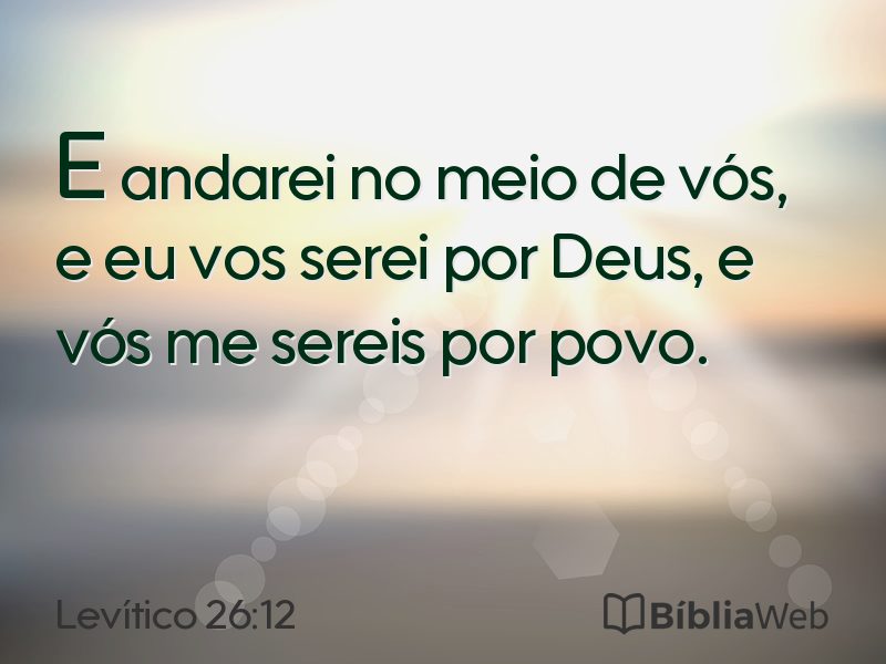 Levítico 26:12 em imagem para compartilhar