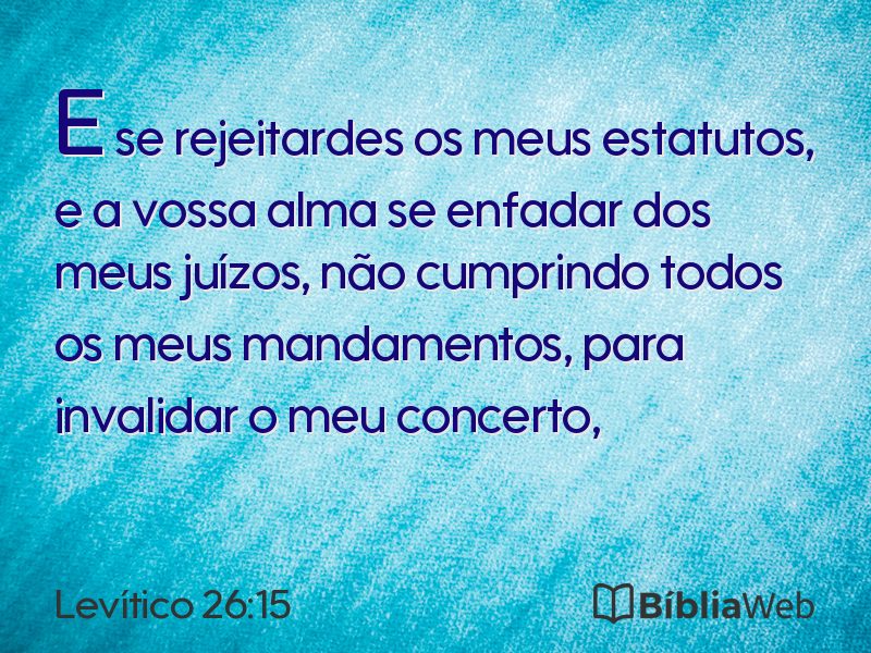 Levítico 26:15 em imagem para compartilhar