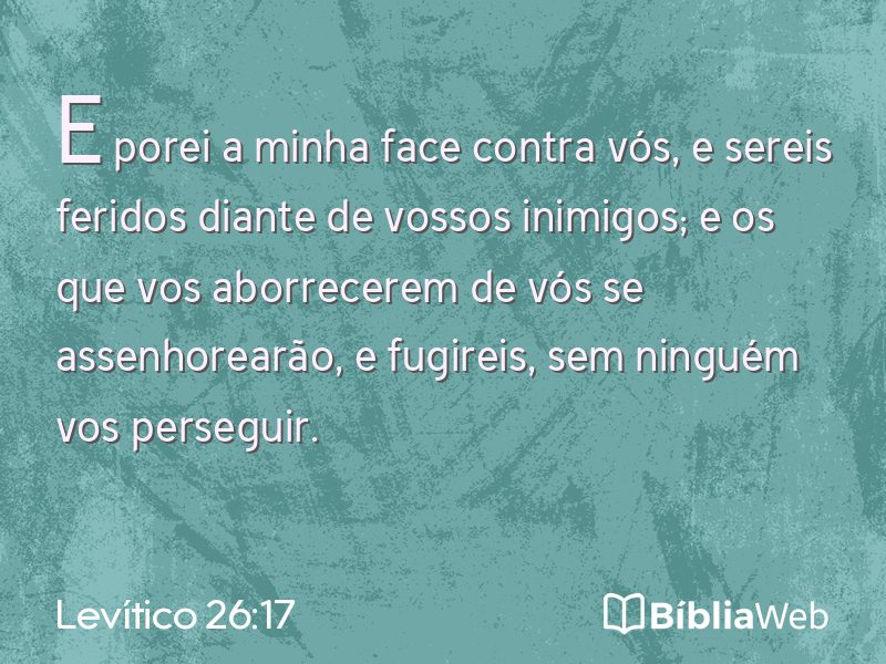 Levítico 26:17 em imagem para compartilhar