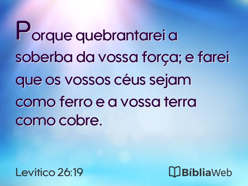 Levítico 26:19 em imagem para compartilhar