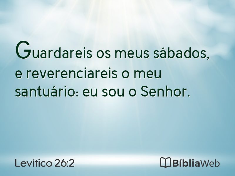 Levítico 26:2 em imagem para compartilhar