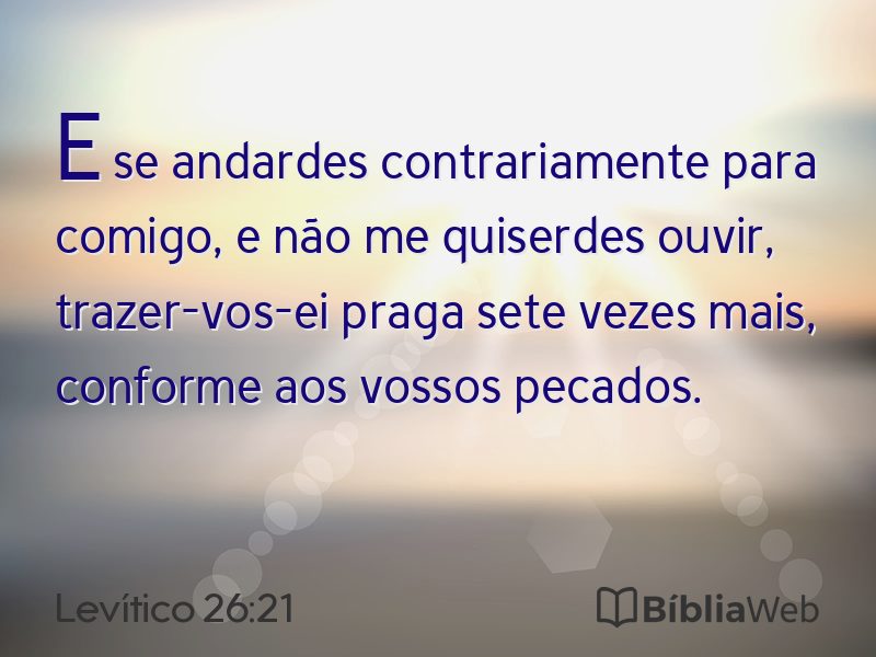Levítico 26:21 em imagem para compartilhar
