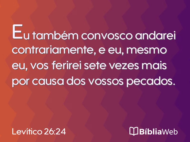Levítico 26:24 em imagem para compartilhar
