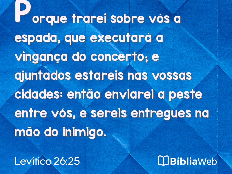 Levítico 26:25 em imagem para compartilhar