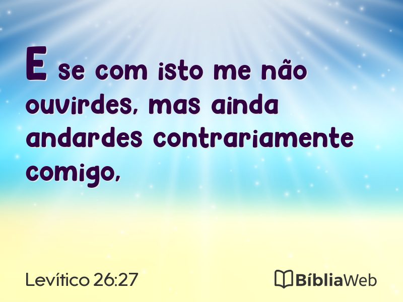 Levítico 26:27 em imagem para compartilhar