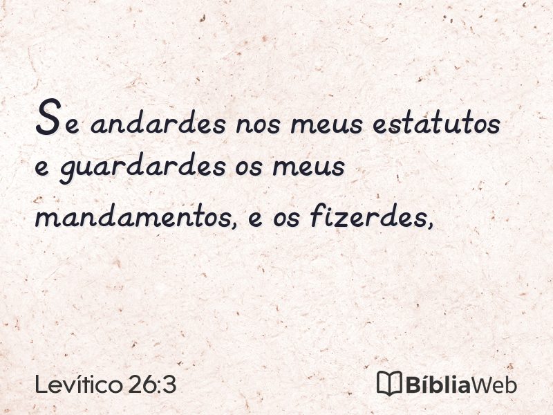 Levítico 26:3 em imagem para compartilhar