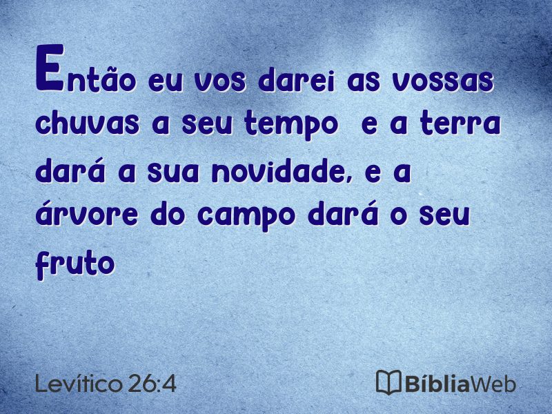 Levítico 26:4 em imagem para compartilhar