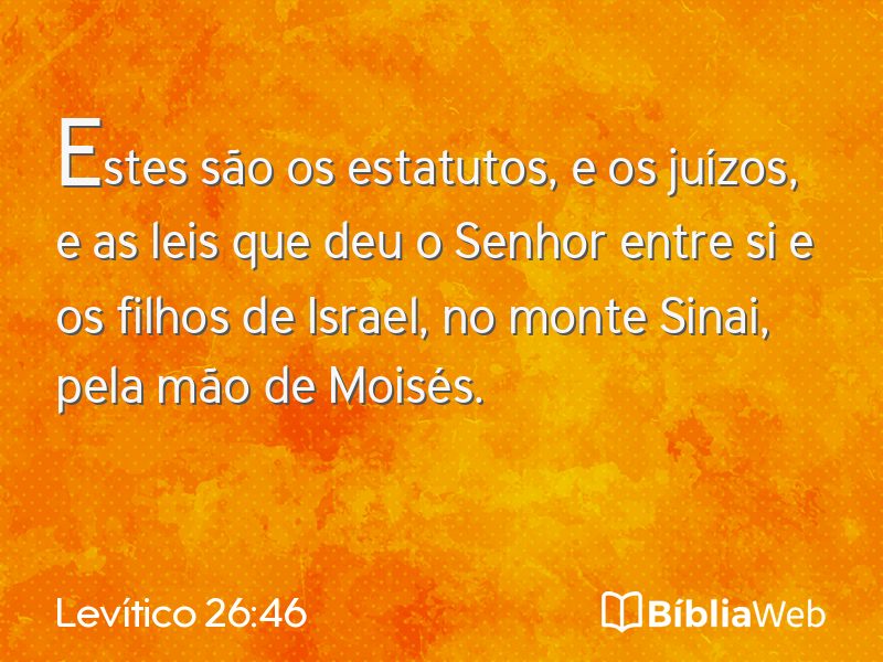 Levítico 26:46 em imagem para compartilhar