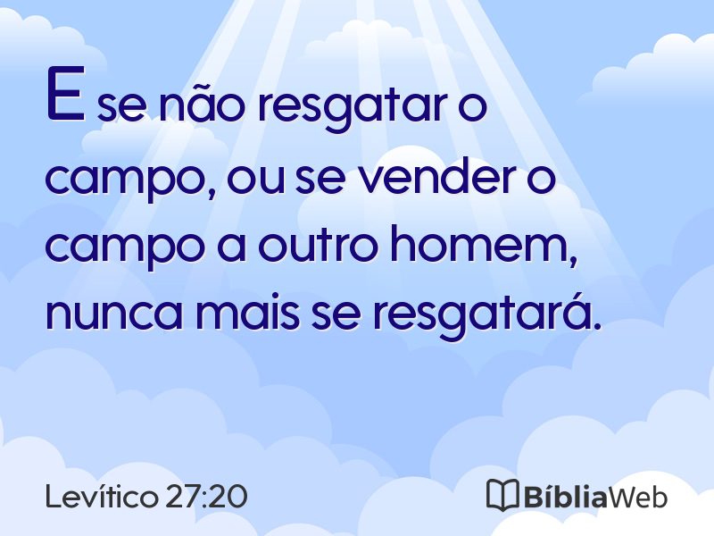 Levítico 27:20 em imagem para compartilhar