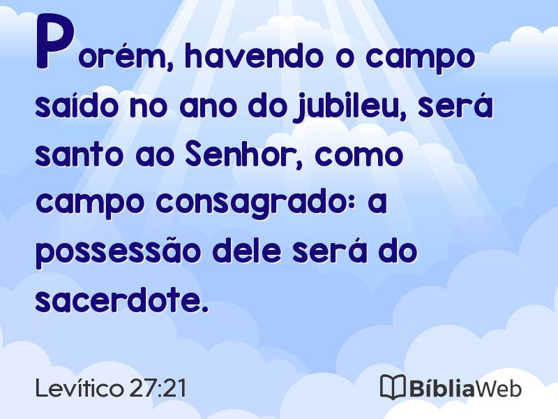 Levítico 27:21 em imagem para compartilhar