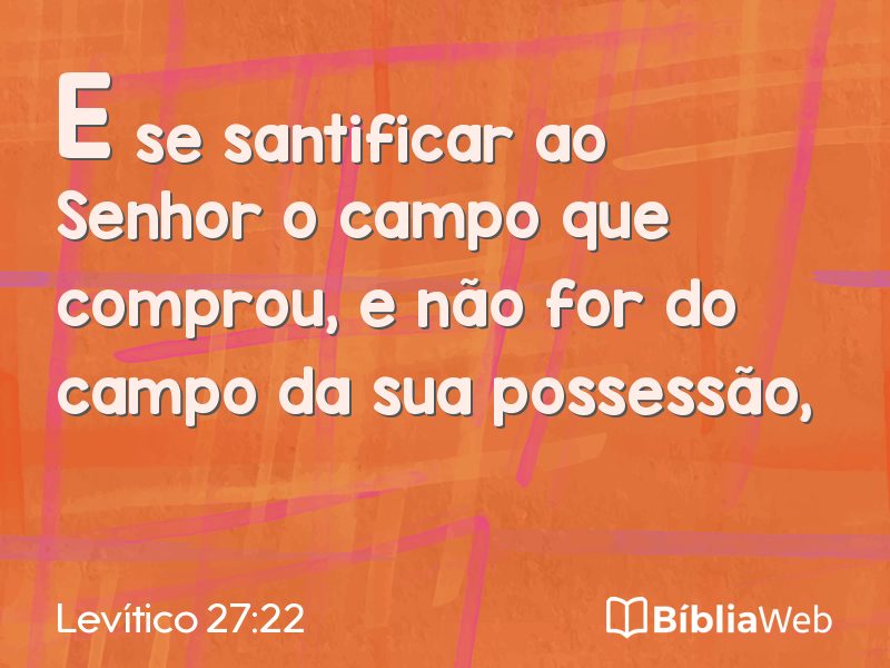 Levítico 27:22 em imagem para compartilhar