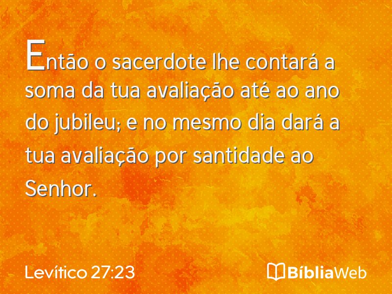 Levítico 27:23 em imagem para compartilhar