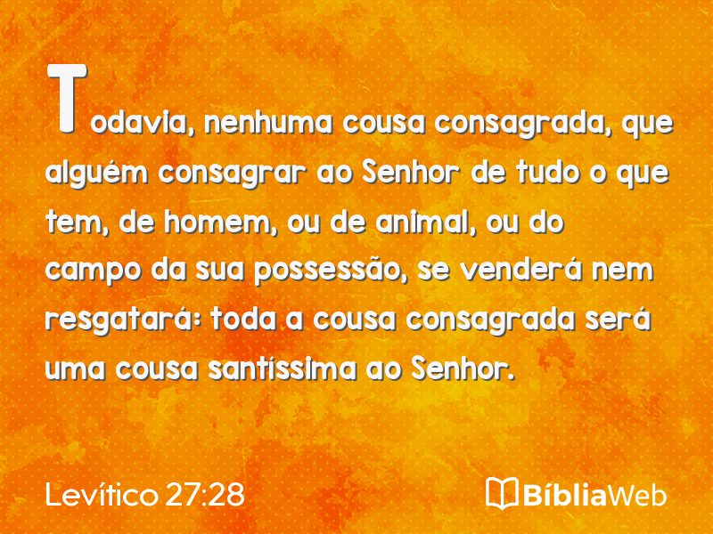 Levítico 27:28 em imagem para compartilhar