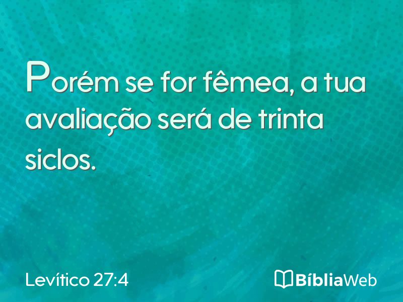 Levítico 27:4 em imagem para compartilhar