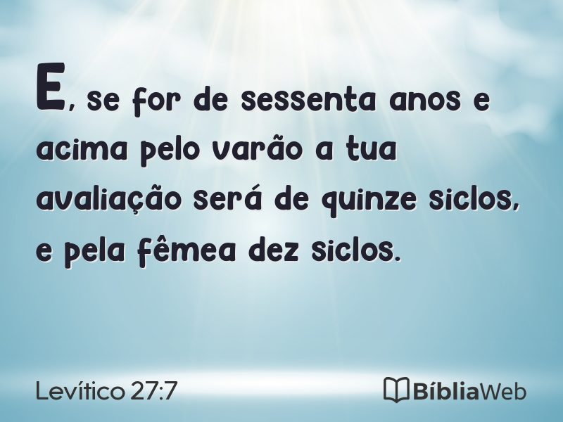 Levítico 27:7 em imagem para compartilhar