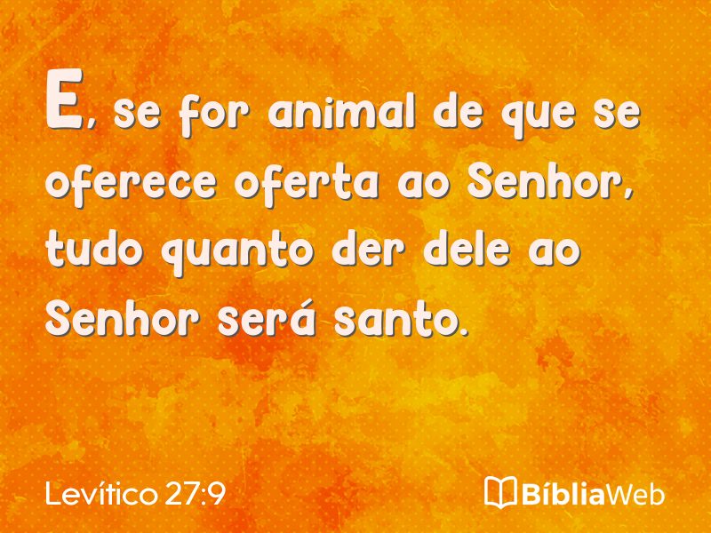 Levítico 27:9 em imagem para compartilhar