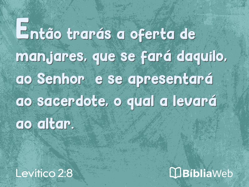 Levítico 2:8 em imagem para compartilhar