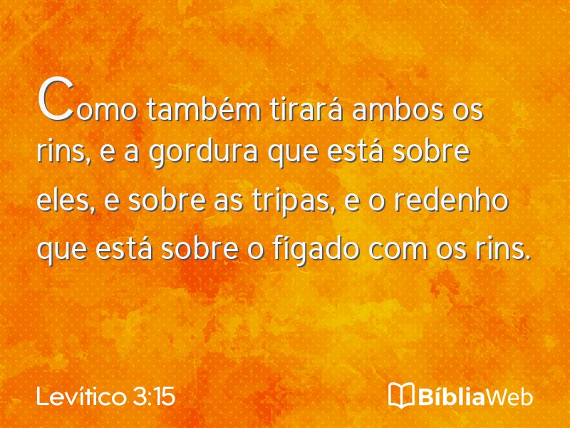 Levítico 3:15 em imagem para compartilhar