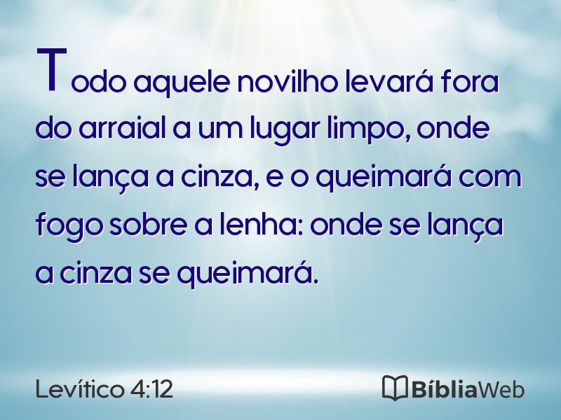 Levítico 4:12 em imagem para compartilhar