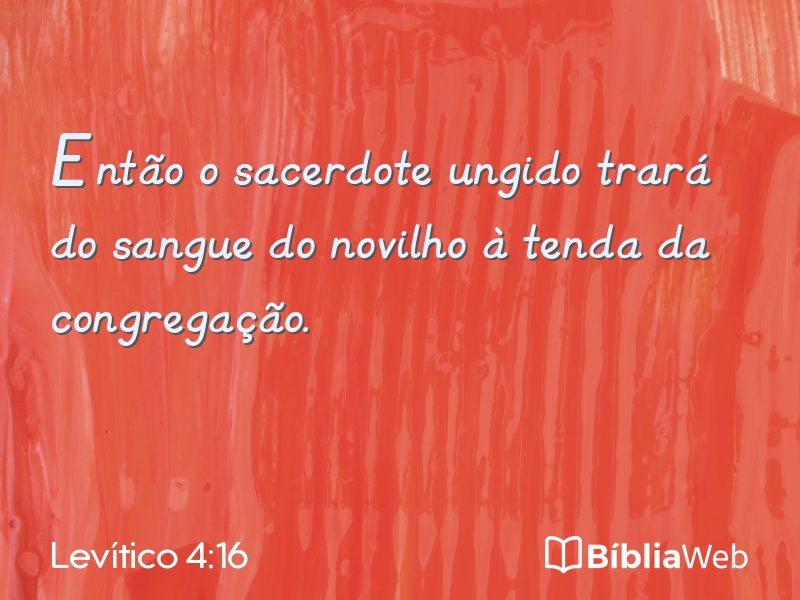 Levítico 4:16 em imagem para compartilhar
