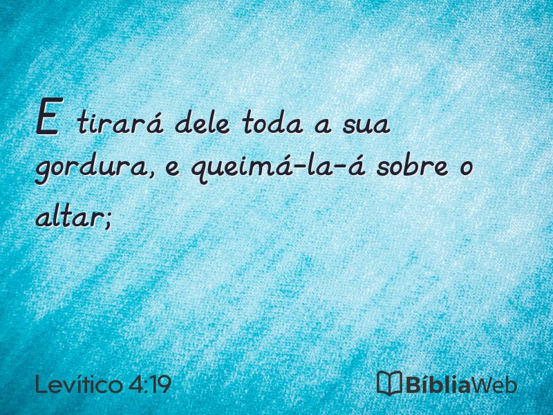 Levítico 4:19 em imagem para compartilhar