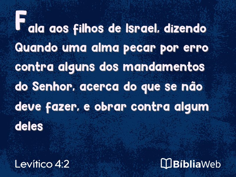 Levítico 4:2 em imagem para compartilhar