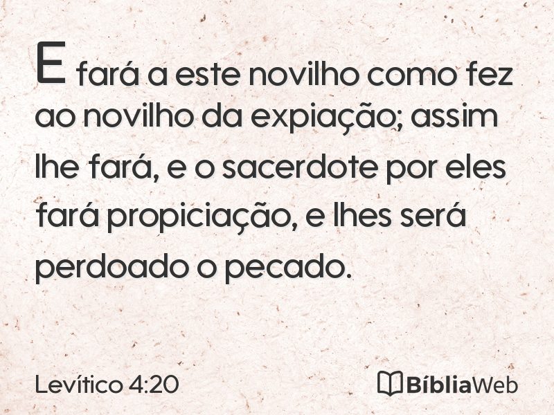 Levítico 4:20 em imagem para compartilhar