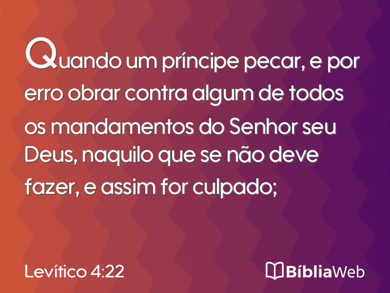 Levítico 4:22 em imagem para compartilhar