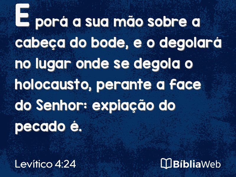Levítico 4:24 em imagem para compartilhar