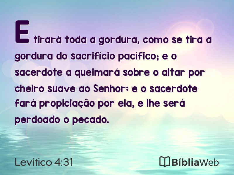Levítico 4:31 em imagem para compartilhar