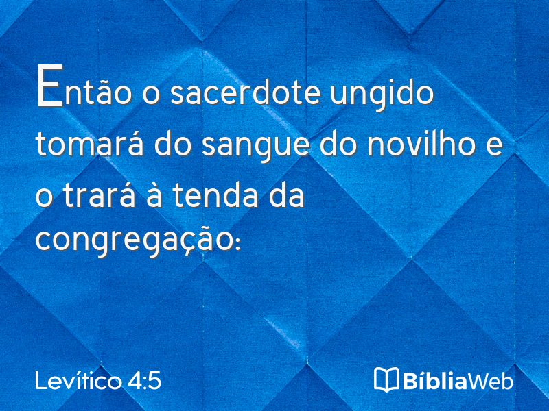 Levítico 4:5 em imagem para compartilhar