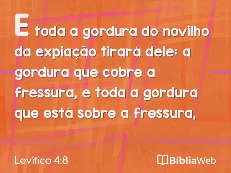 Levítico 4:8 em imagem para compartilhar