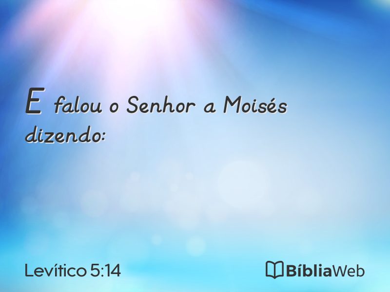 Levítico 5:14 em imagem para compartilhar
