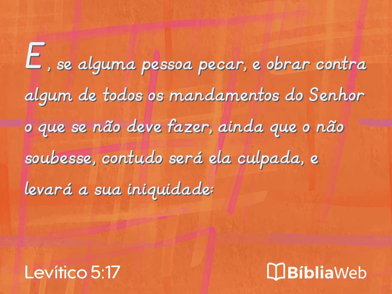 Levítico 5:17 em imagem para compartilhar