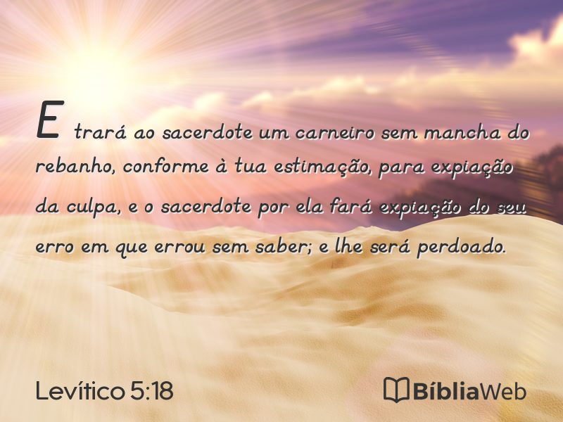 Levítico 5:18 em imagem para compartilhar
