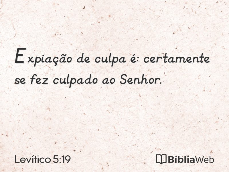 Levítico 5:19 em imagem para compartilhar