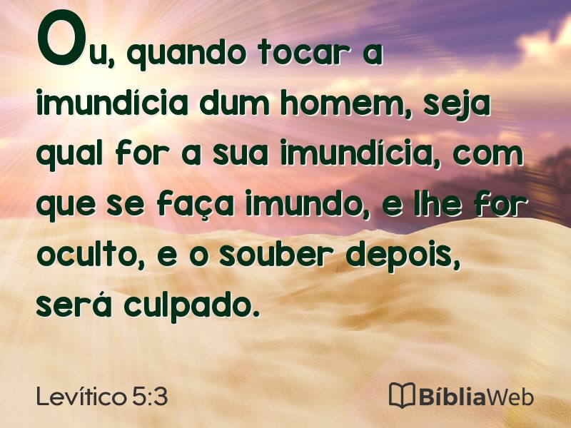 Levítico 5:3 em imagem para compartilhar