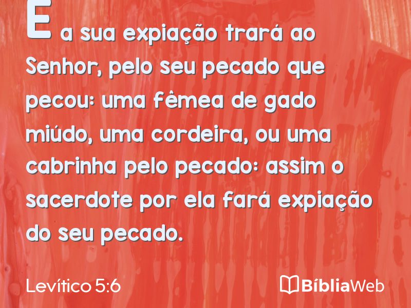 Levítico 5:6 em imagem para compartilhar
