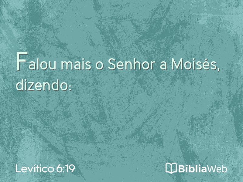 Levítico 6:19 em imagem para compartilhar