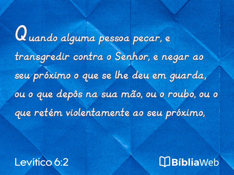 Levítico 6:2 em imagem para compartilhar