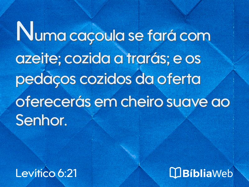 Levítico 6:21 em imagem para compartilhar