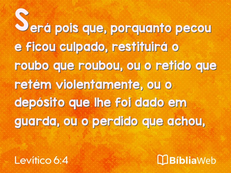 Levítico 6:4 em imagem para compartilhar