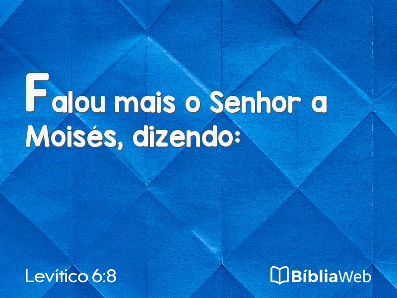 Levítico 6:8 em imagem para compartilhar