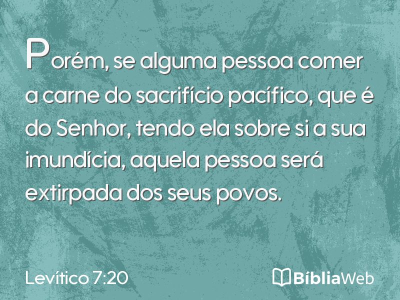 Levítico 7:20 em imagem para compartilhar