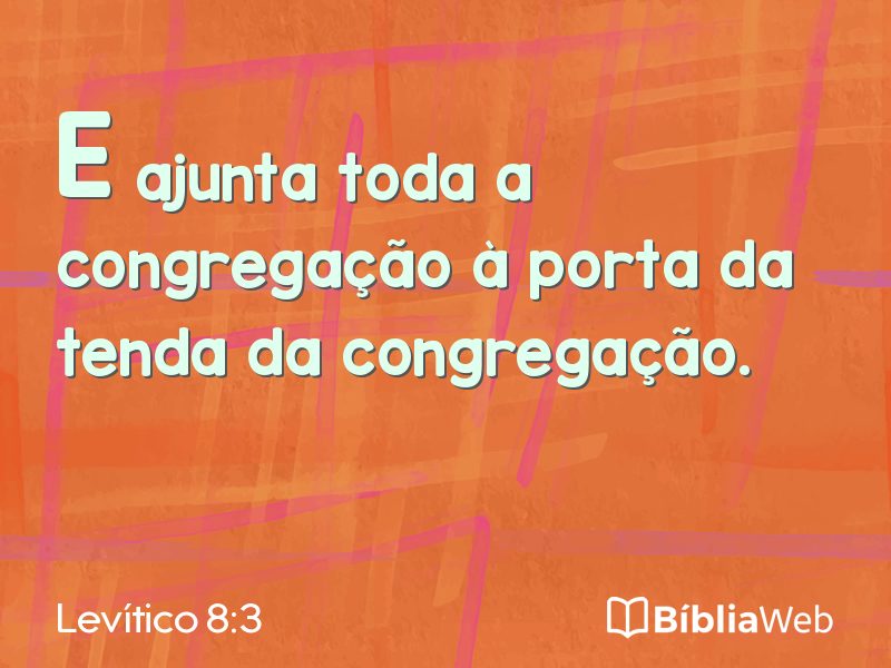 Levítico 8:3 em imagem para compartilhar