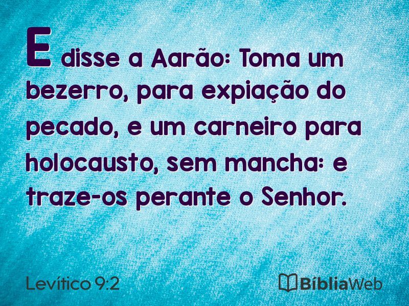 Levítico 9:2 em imagem para compartilhar